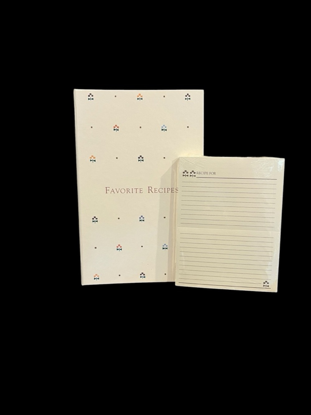 NEW Vintage Hallmark Favorite Recipes Binder + Recipe Cards 1984 Organizer